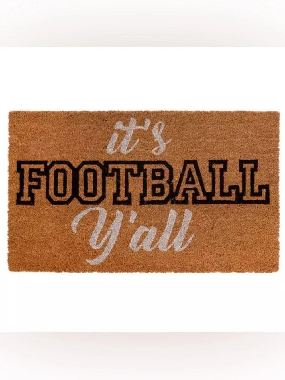 It's Football Y'all Coir Doormatm